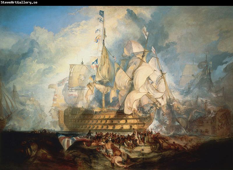 Joseph Mallord William Turner The Battle of Trafalgar by J. M. W. Turner